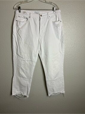 Pistola Womens Size 31 White Distressed Jeans Old Money Quiet Luxury